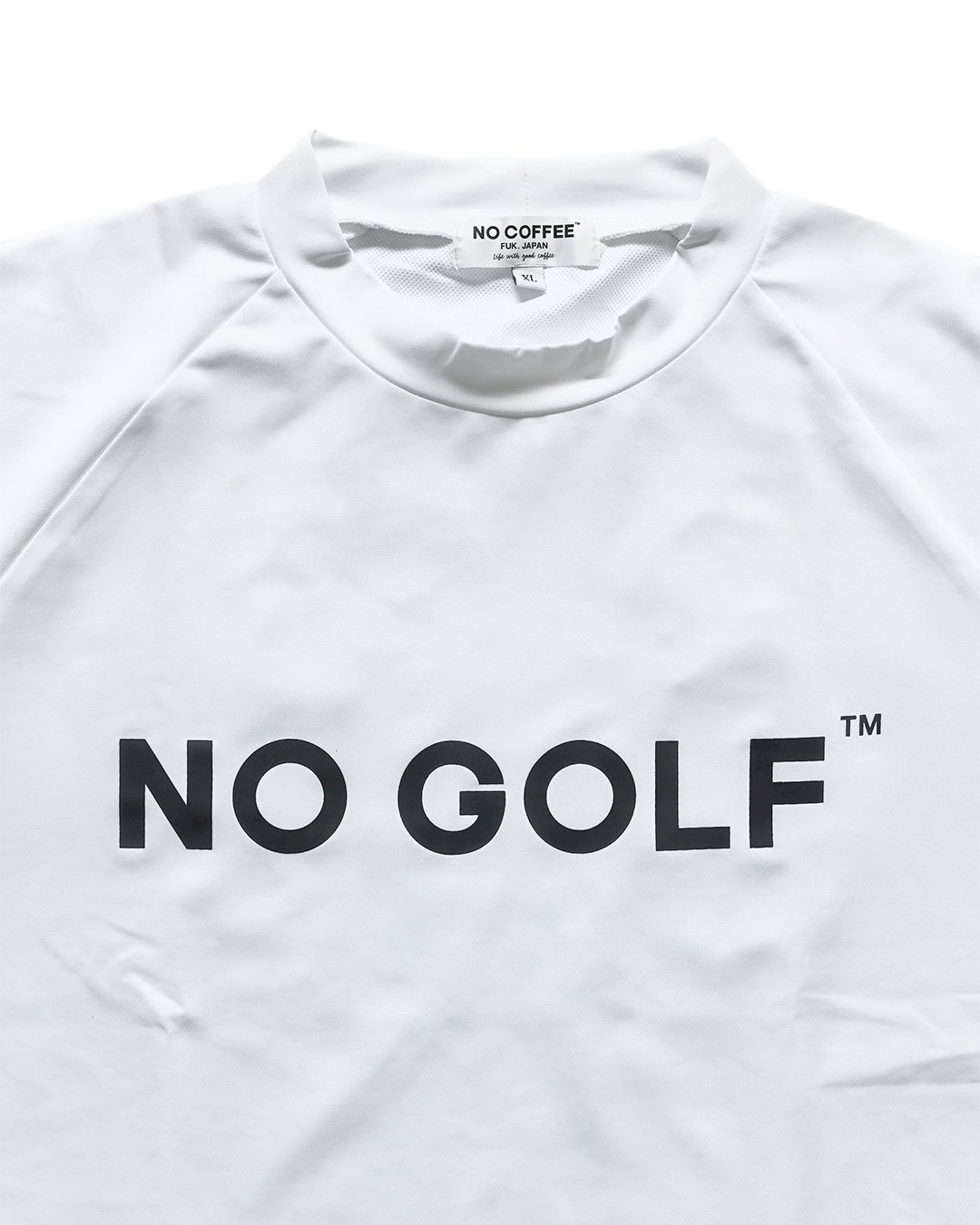NO GOLF MOCK NECK SS COOLPASS - White | CLUBHAU