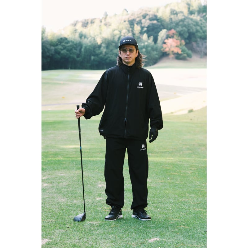 NO GOLF WINDBREAKER JACKET - Black | CLUBHAUS |