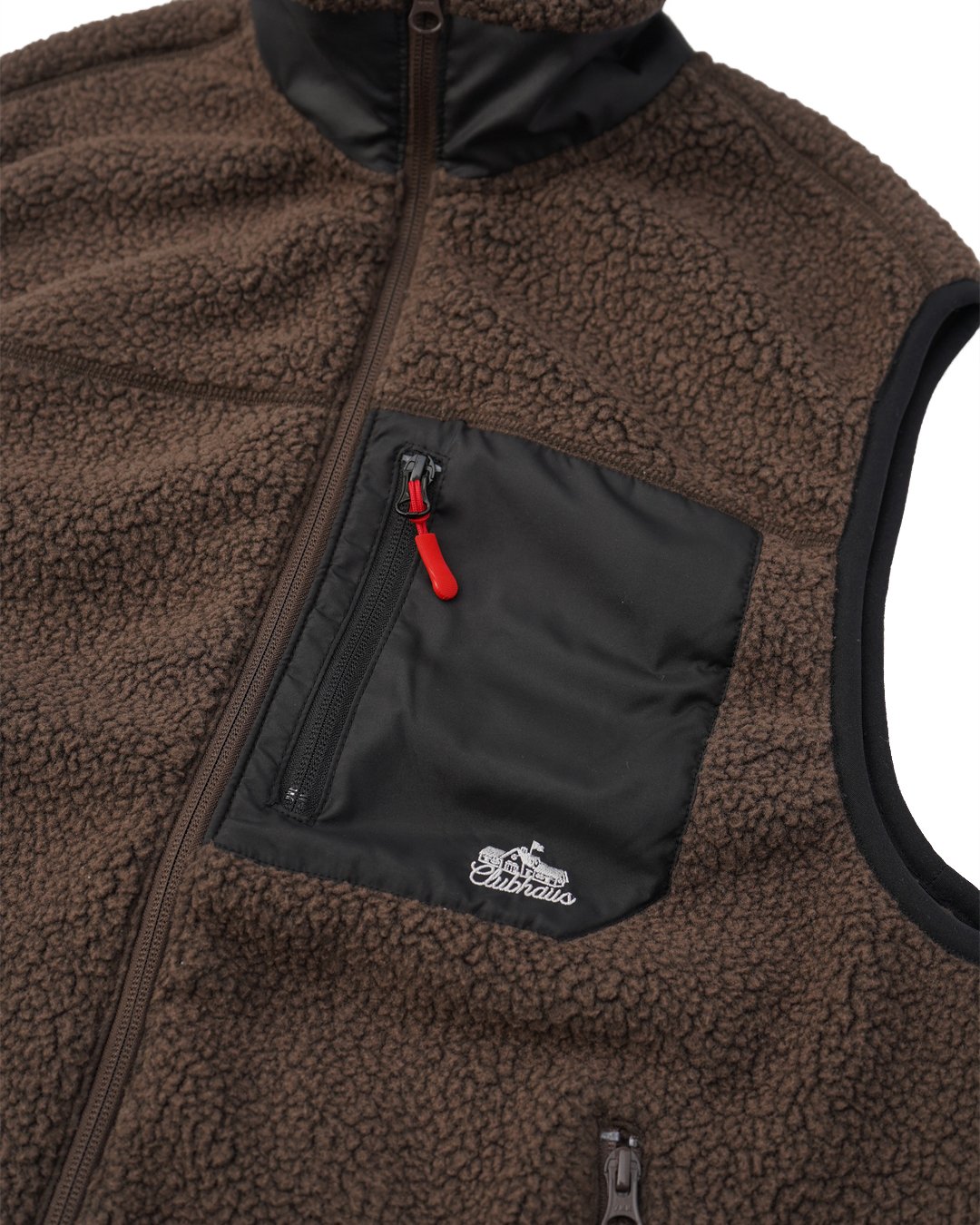 CLUBHAUS Polartec®︎ Fleece Vest - Brown | CLUBH