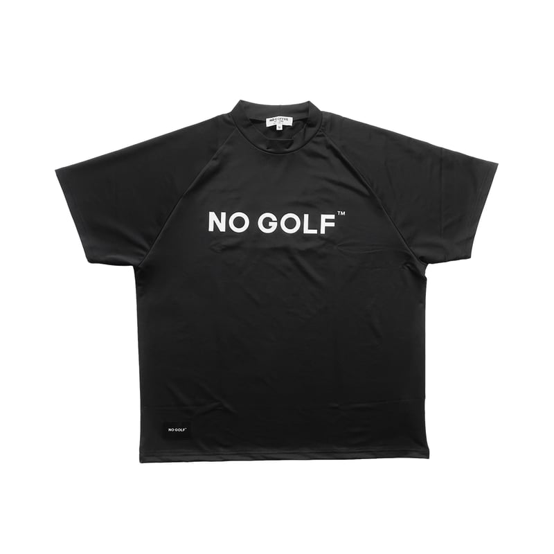 NO GOLF MOCK NECK SS COOLPASS - Black | CLUBHAU