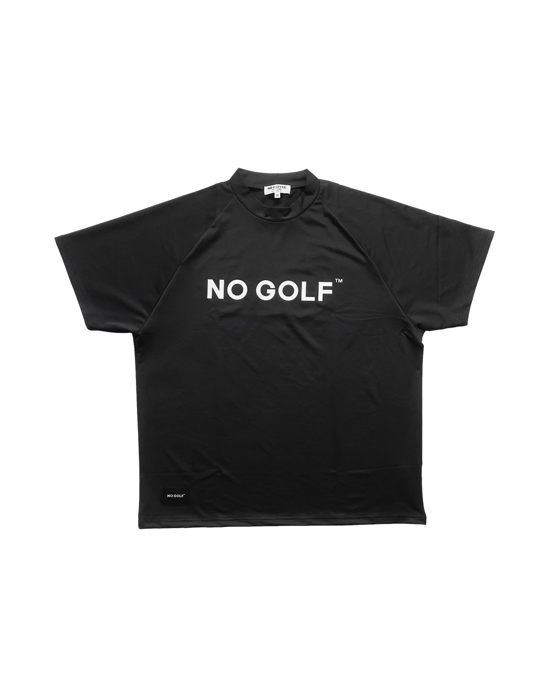 NO GOLF MOCK NECK SS COOLPASS - Black | CLUBHAU
