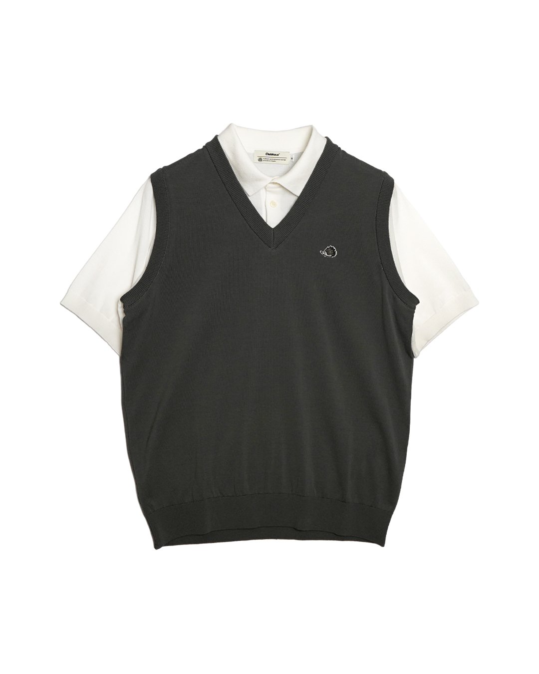 CLUBHAUS Fake-Layered Vest + Polo '26 - Gray |