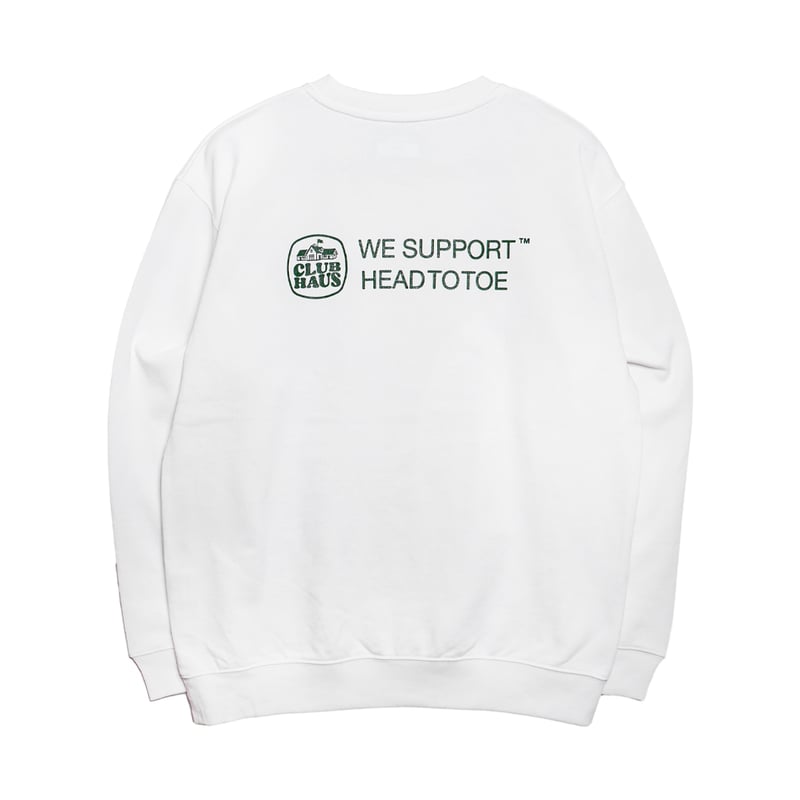 クラブハウス CLUBHAUS Crew Sweat HllT × Clubhaus Crew Sweat Lite - White | CLUBH