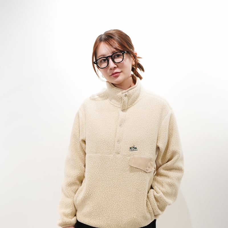 CLUBHAUS Polartec Fleece クラブハウス　フリース　新品 CLUBHAUS Polartec®︎ Fleece 1/4 Pullover - Ivory