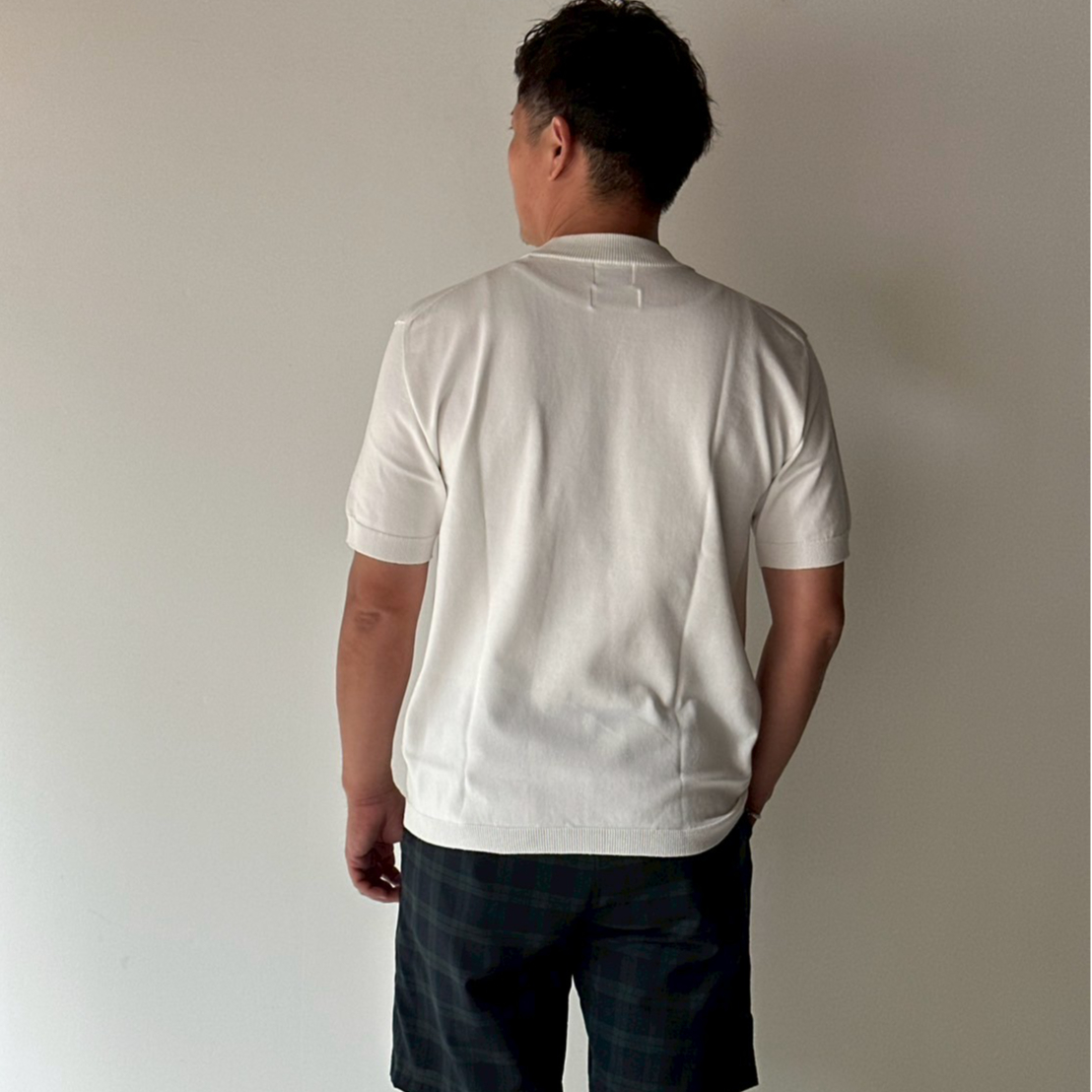 Wedgehog Mock Knit - White | CLUBHAUS | クラブハウス