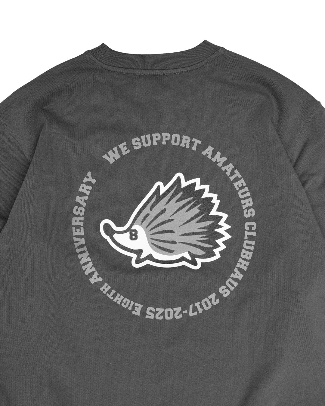 新品!クラブハウス clubhaus スウェット SUMI 8周年 XLサイズ CLUBHAUS “8th Anniversary” Crewneck Light Sweat