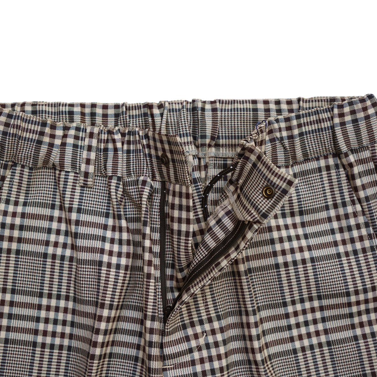 CLUBHAUS Center Press Easy Shorts - Beigecheck