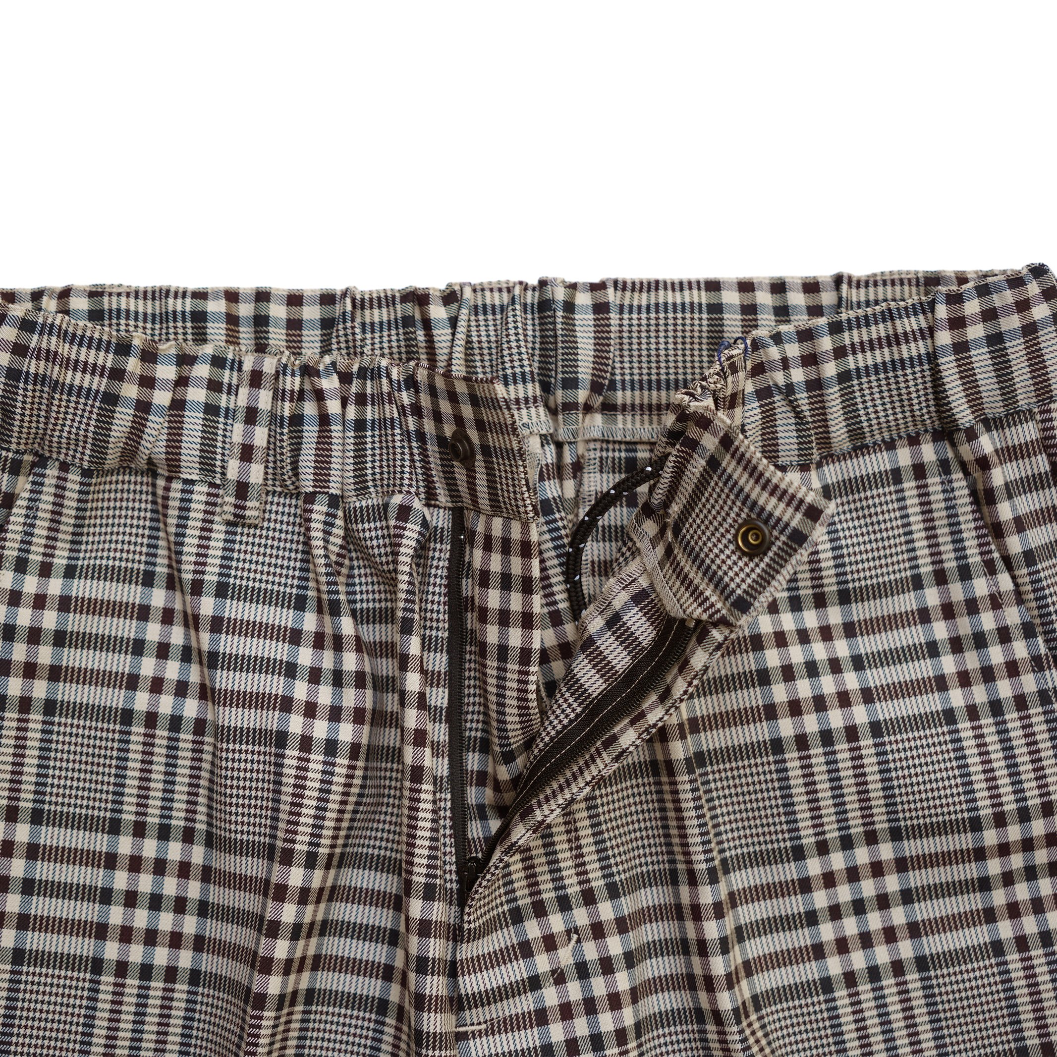 CLUBHAUS Center Press Easy Shorts - Beigecheck
