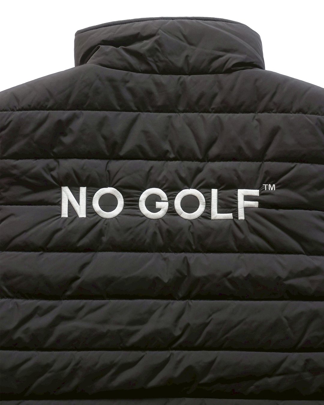 NO GOLF PADDED REVERSIBLE VEST - Black/White |