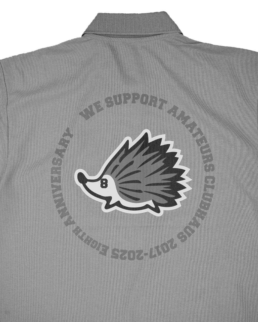 CLUBHAUS “8th Anniversary” S/S Polo - Lt.Gray |