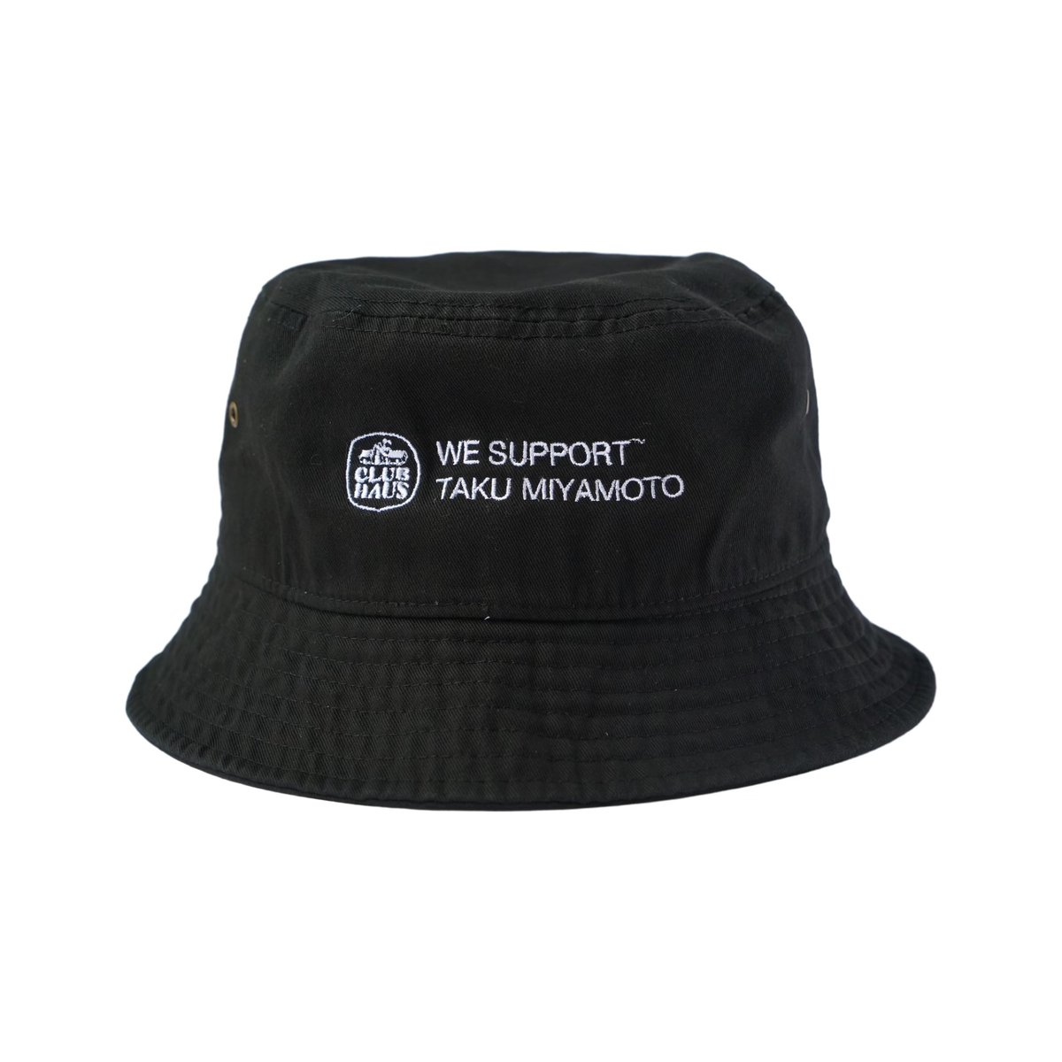 TakuMiyamoto meets CLUBHAUS Bucket Hat - Black