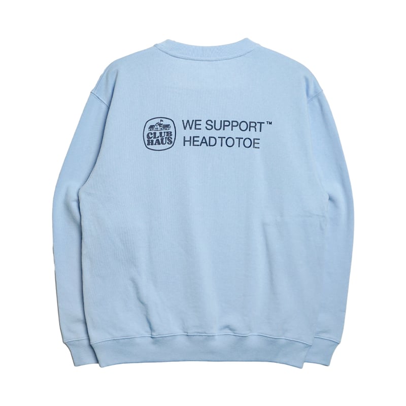 HllT × Clubhaus Crew Sweat Lite - Sax | CLUBHAU