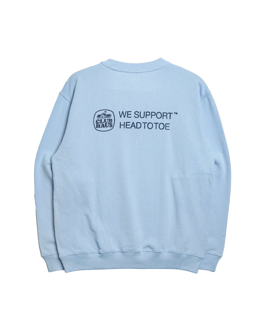 CLUBHAUS コラボ タイダイ スウェット Lクラブハウス HllT × Clubhaus Crew Sweat Lite - Sax | CLUBHAU