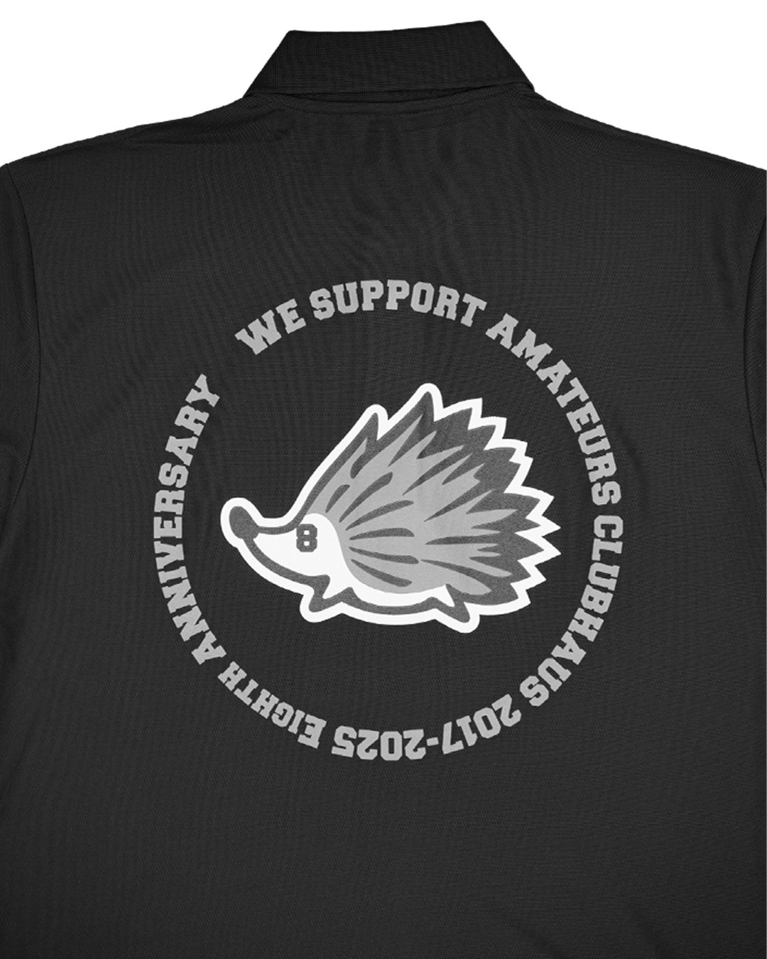 CLUBHAUS “8th Anniversary” S/S Polo - Black | C