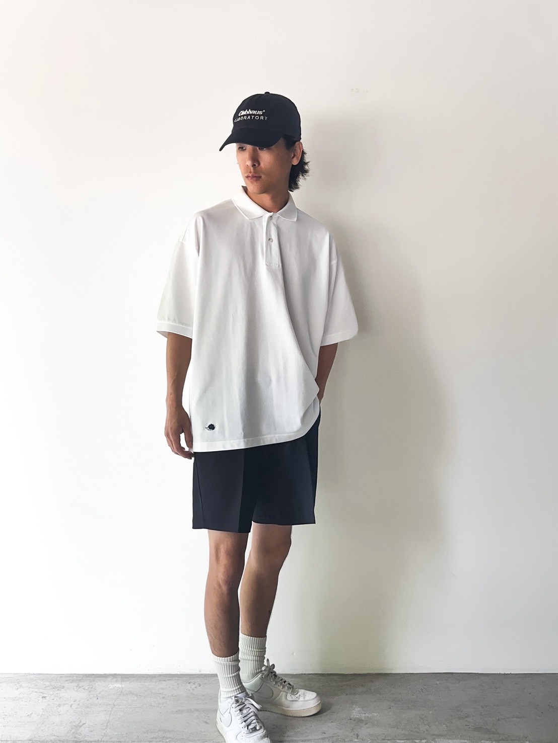 【未使用】CLUBHAUS Big Polo ホワイト Lサイズ CLUBHAUS Big Polo - White | CLUBHAUS | クラブハウス
