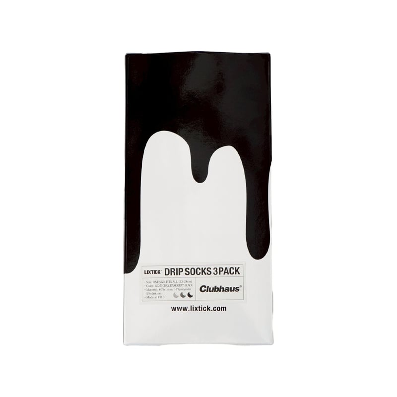 Clubhaus Drip Socks 3足セット CULBHAUS ✖︎ LIXTICK DRIP SOCKS 3足セット - メルカリ
