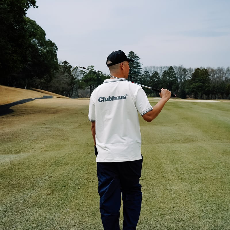 メンズウェア TAION CLUBHAUS Jersey Polo White TAION Jersey Polo CLUBHAUS custom - White | CLU
