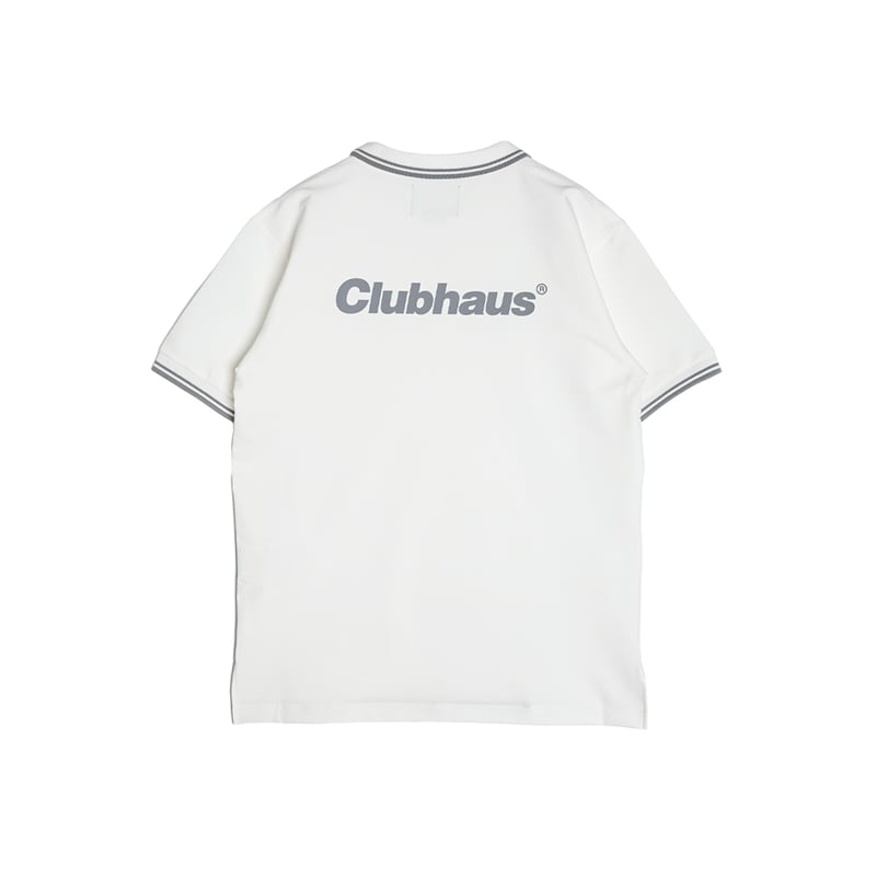 メンズウェア TAION CLUBHAUS Jersey Polo White TAION Jersey Polo CLUBHAUS custom - White | CLU