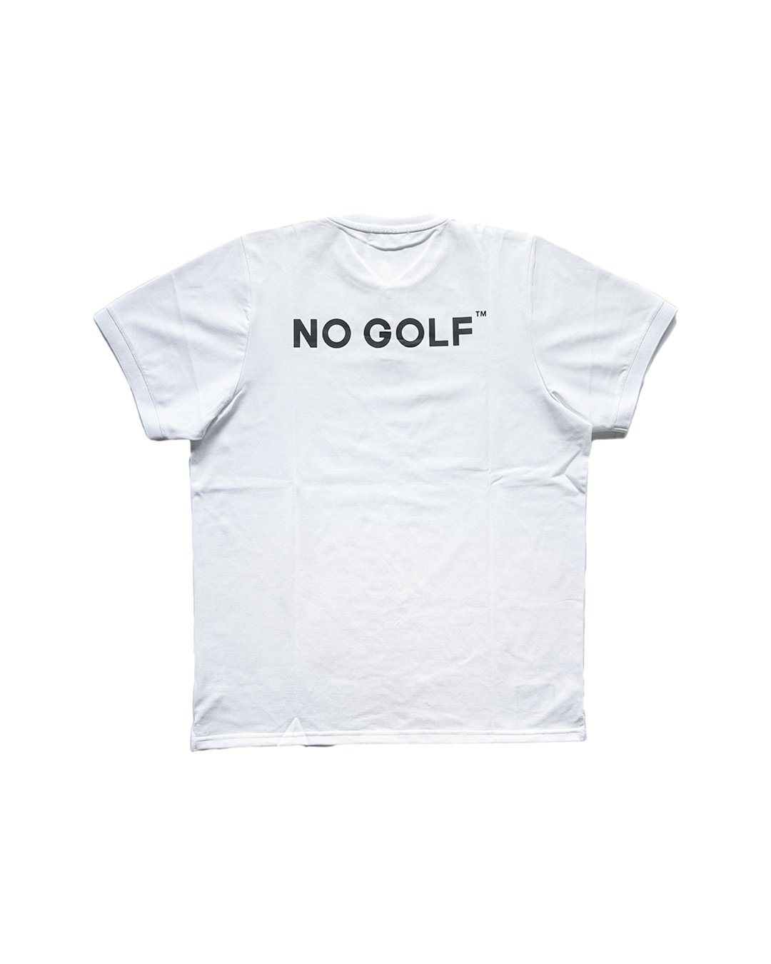 ま*。様 『NO GOLF』NO COFFEE × CLUBHAUS NECK NO GOLF HENRY NECK POLO SHIRT SS COOLMAX - Whit