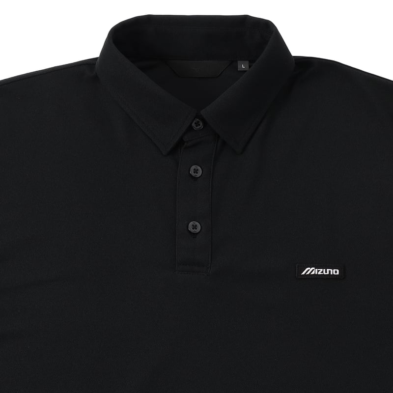 MIZUNO Box Logo Polo - Black | CLUBHAUS | クラブハウス