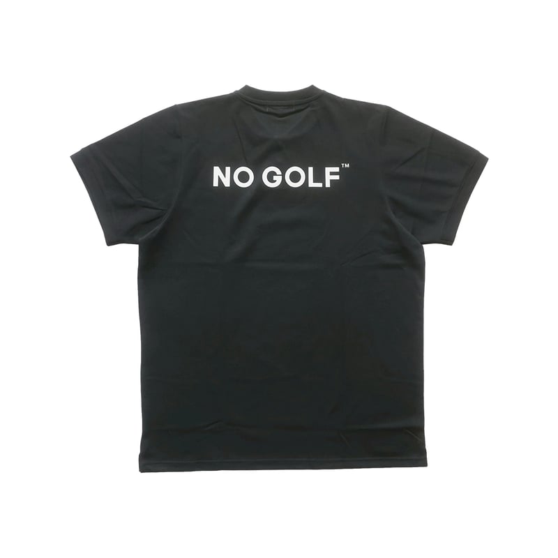 NO GOLF HENRY NECK POLO SHIRT SS COOLMAX - Blac
