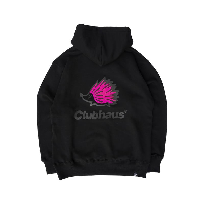 メンズウェア CLUBHAUS NeonWedgehog Hoodie XXL CLUBHAUS NeonWedgehog Hoodie - Pink | CLUBHAUS