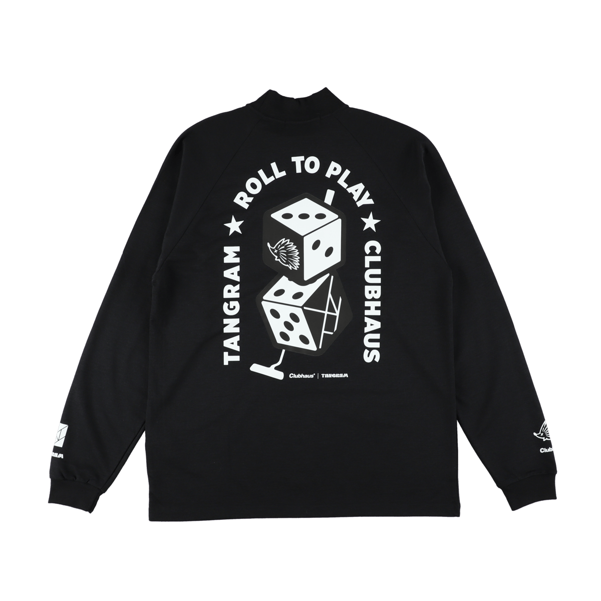 CLUBHAUS × TANGRAM Dice Air Mockneck Tee - Blac 