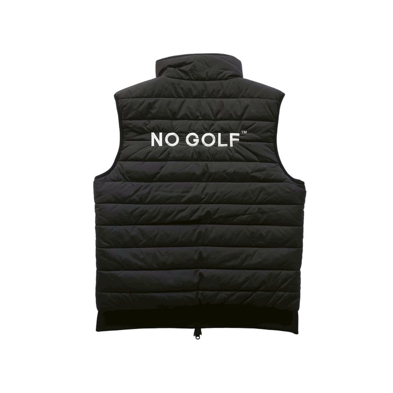 NO GOLF PADDED REVERSIBLE VEST - Black/White |