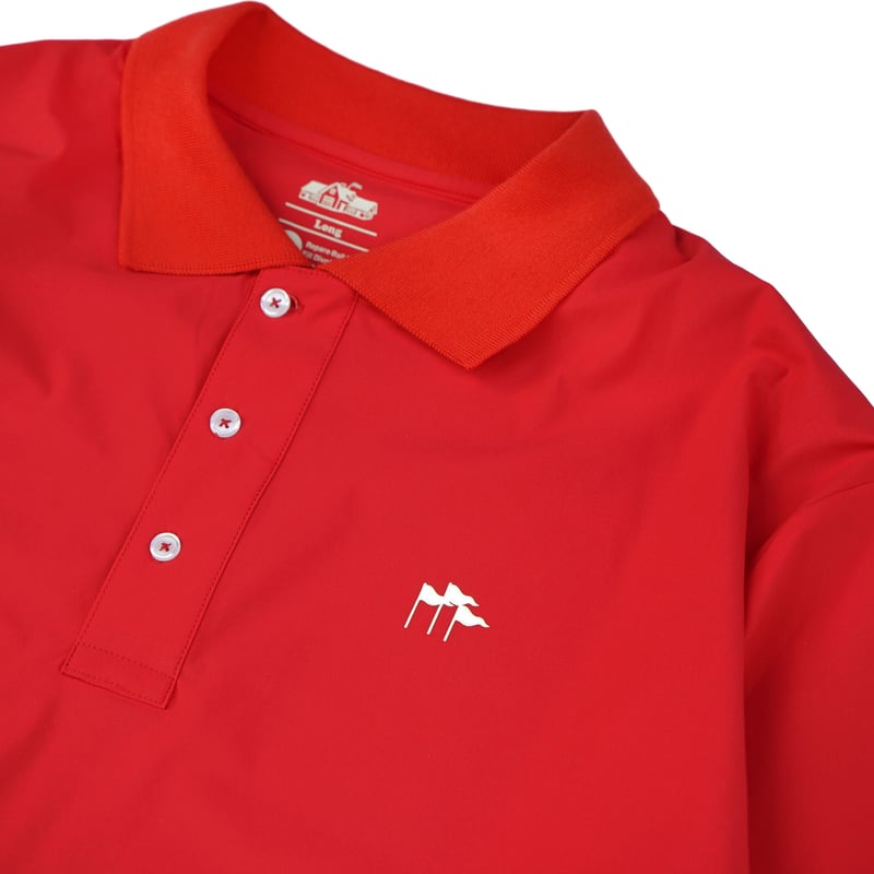 CLUBHAUS Flagship Nylon Polo - Red Mサイズ