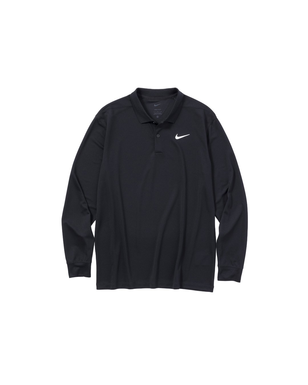 Nike Dri-FIT Victory L/S Golf Polo - Black | CL