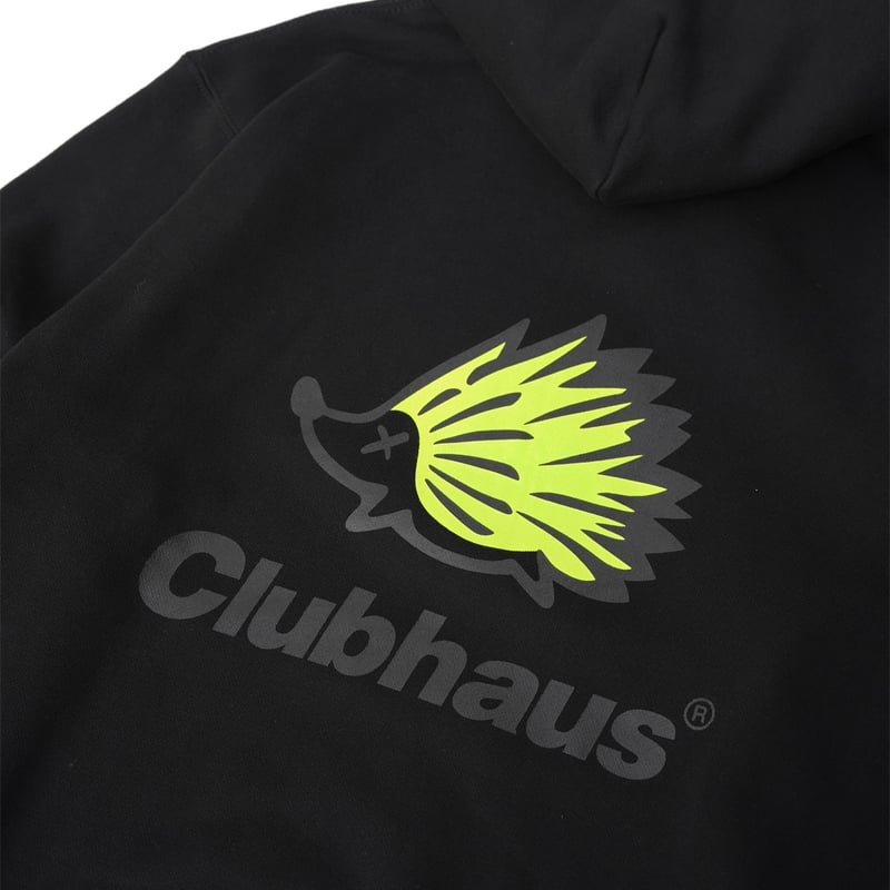 メンズウェア CLUBHAUS NeonWedgehog Hoodie Yellow L CLUBHAUS NeonWedgehog Hoodie - Yellow | CLUBHAU