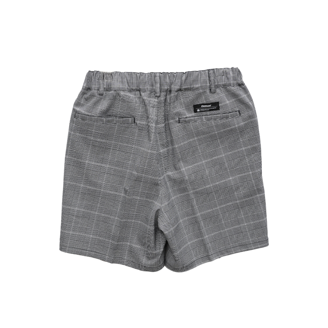 CLUBHAUS Center Press Easy Shorts - Glencheck |