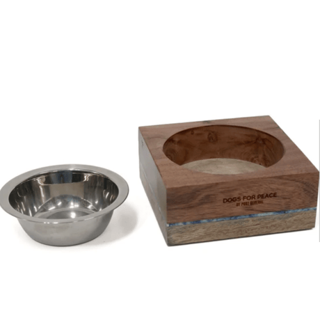 DOGS FOR PEACE ウッデンフィーディングボウル
