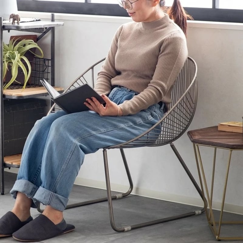 座り心地がすごく心地いいワイヤーワイドチェアー Amazon｜座り心地がすごく心地いいワイドチェアー＜ienowa