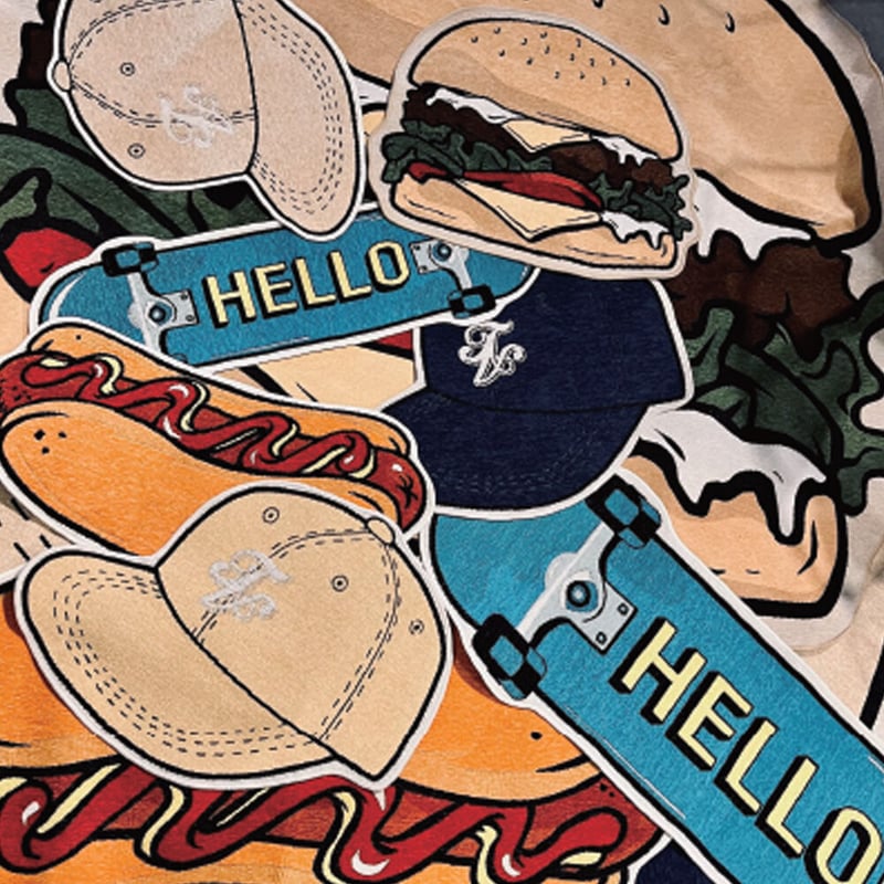 American Motif Rug】ハンバーガー | SQL.