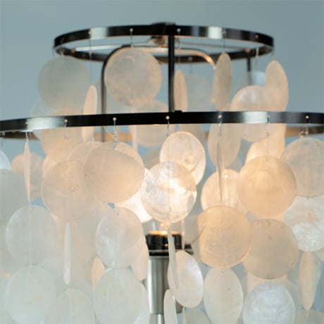 【HERMOSA】SHELL FLOOR LAMP シェル フロアランプ（LCLP-008SV）