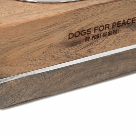 DOGS FOR PEACE ウッデンフィーディングボウル