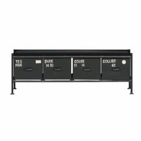 BLACK STEEL CHEST  (#4 WIDE)