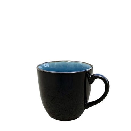 BLACK AND BLUE TABLE WARE - MUG CUP -