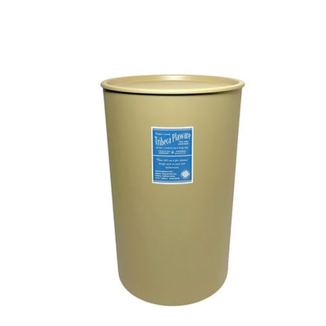 リサイクルプラスチック　トラッシュカン (L)  フタ付き