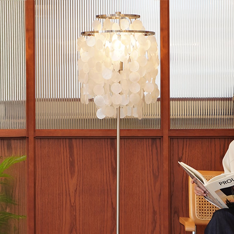SHELL FLOOR LAMP シェル フロアランプ HERMOSA】SHELL FLOOR LAMP シェル フロアランプ（LCLP-008SV