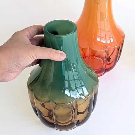 ２トーンカラー ガラスベース　SWITCHING COLOR GLASS VASE