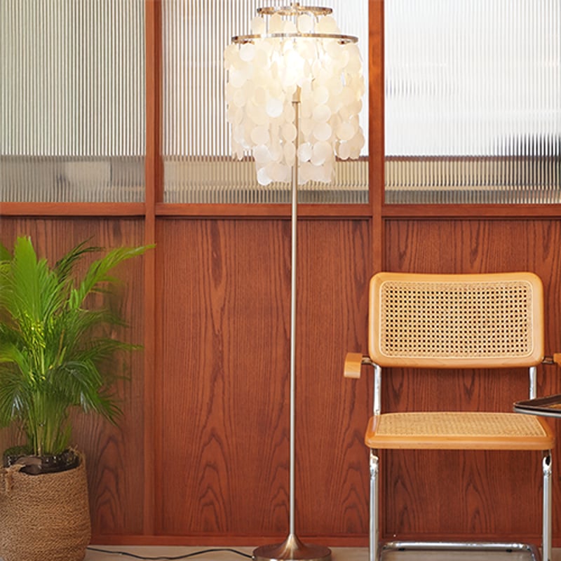 HERMOSA】SHELL FLOOR LAMP シェル フロアランプ（LCLP-008SV