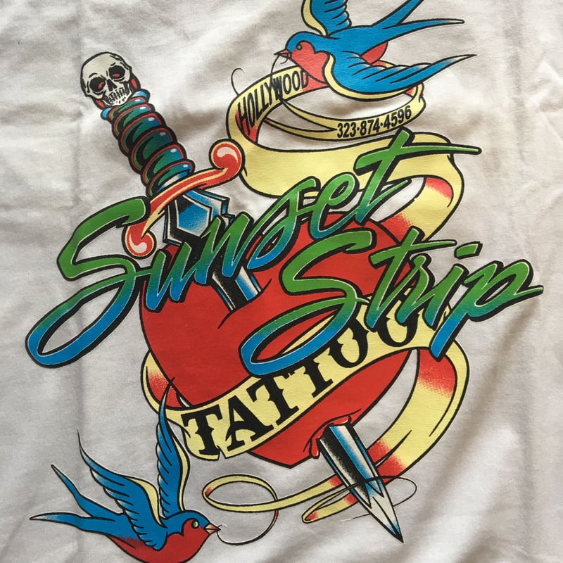 Sunset Strip Tattoo Swallow T-SH | CALIFORNICATION