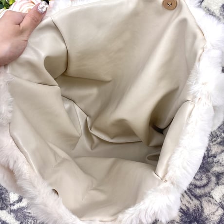 一部即納♡Mocomoco fur tote bag（No.041229）