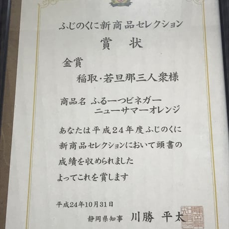ふるーつビネガー　ニューサマーオレンジ