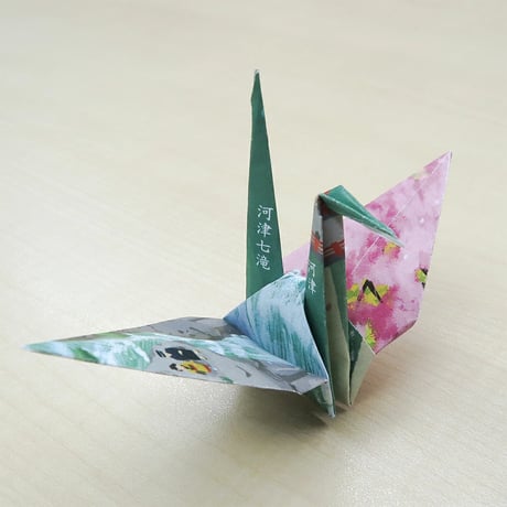 伊豆 絶景 折り紙 3種セット 6枚入 日本製｜和紙風 伊東 東伊豆 河津 お土産 観光 地元デザイン 伝統工芸 鶴の折り方付 プチギフト プレゼント 贈り物 景品 大室山 金目鯛 河津桜 いずみーる