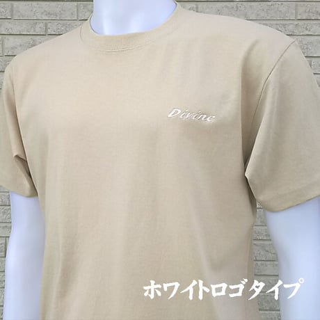 Ｔシャツ   Divine  刺繍☆ライトベージュ