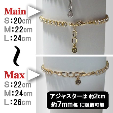 アンクレット【スワロフスキー】Ver.Ⅱ☆DIVINE.fo