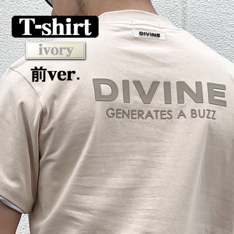 Divine I'm So Beautiful Tシャツ Lサイズ Tシャツ DIVINE【バックロゴ】Ivory | DIVINE オンラインショップ